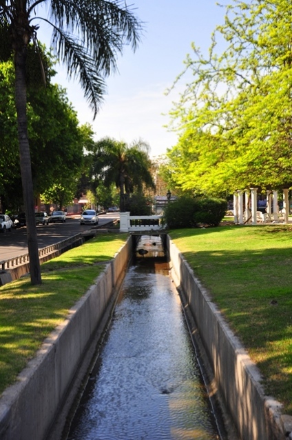 Water canals in Mendoza